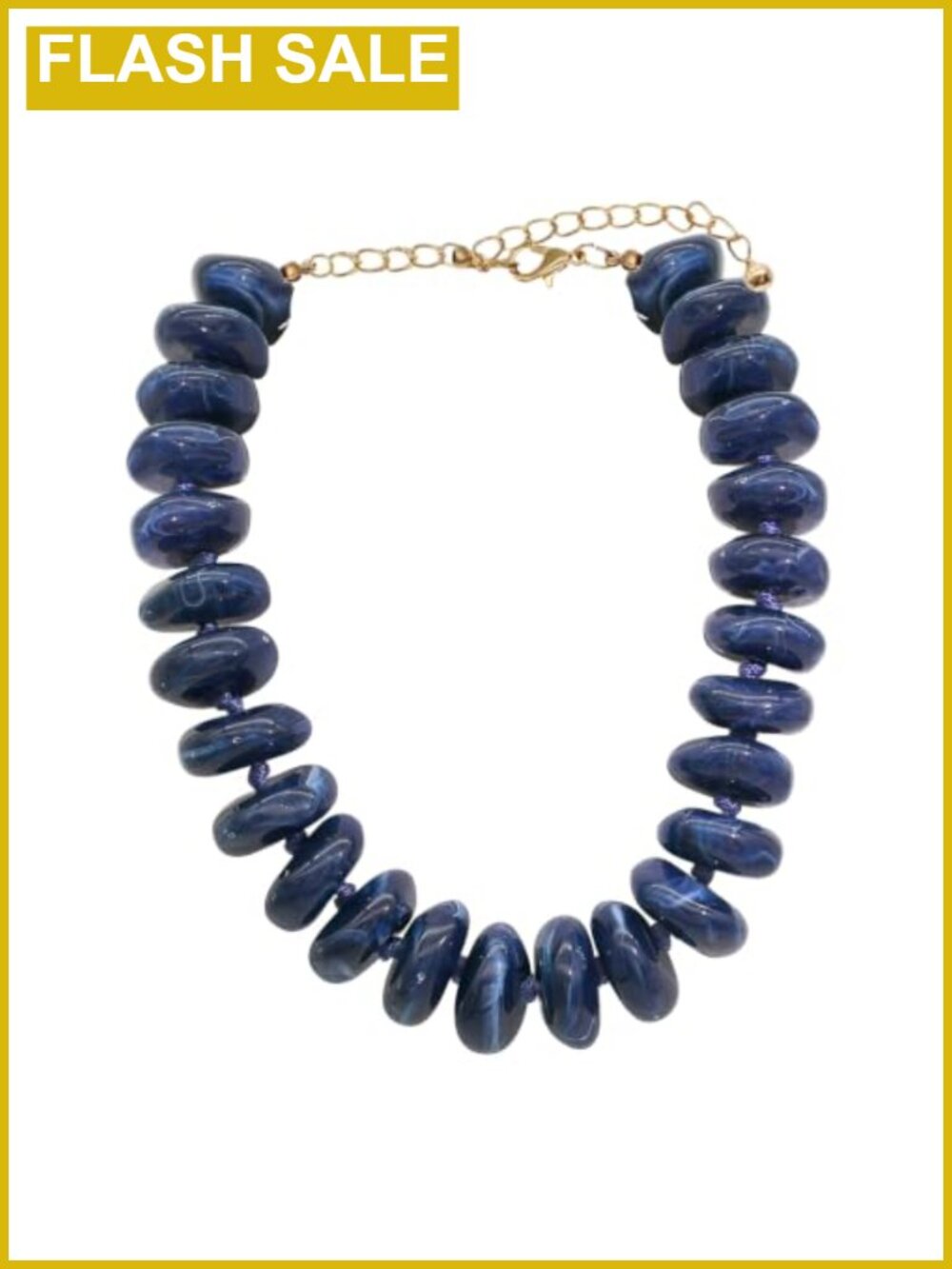 Chunky Acrylic Beaded Necklace Statement Boho Summer Beach Jewelry
